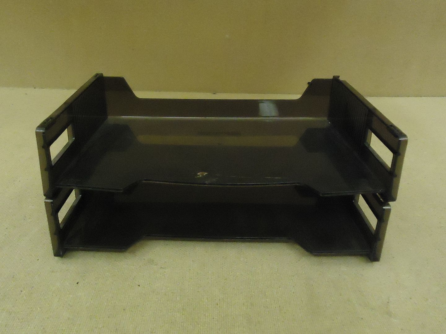 Eldon Office Products Desk File Tray 13in W x 9in D x 6in H Black Set of 2